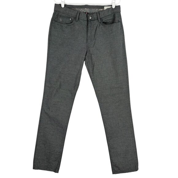 English Laundry Men's Grey/Blue Stretch Striped Slim Brixton Pants Size 32X34 - Picture 1 of 11
